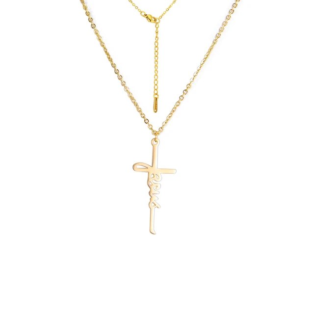 Jesus Cursive Necklace