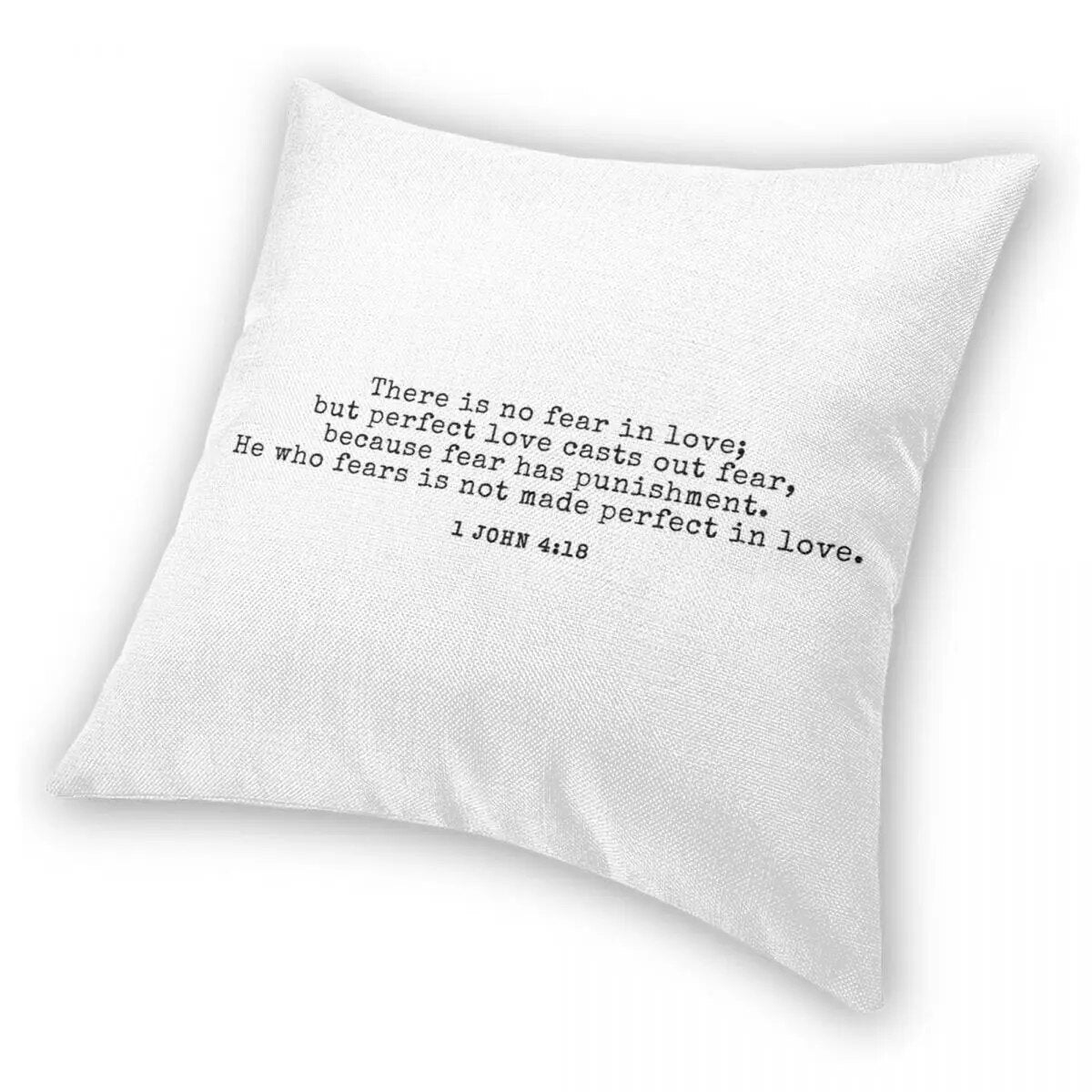 1 John 4:18 Cushion Cover