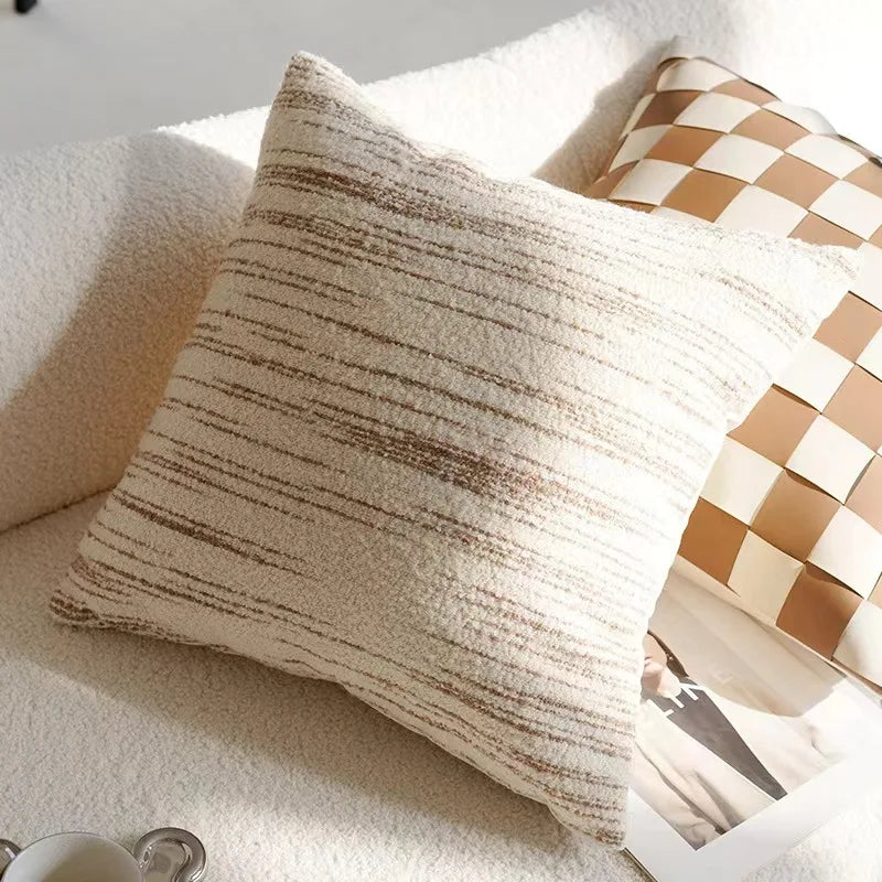 Brown Plush Luxury Cushion Cover