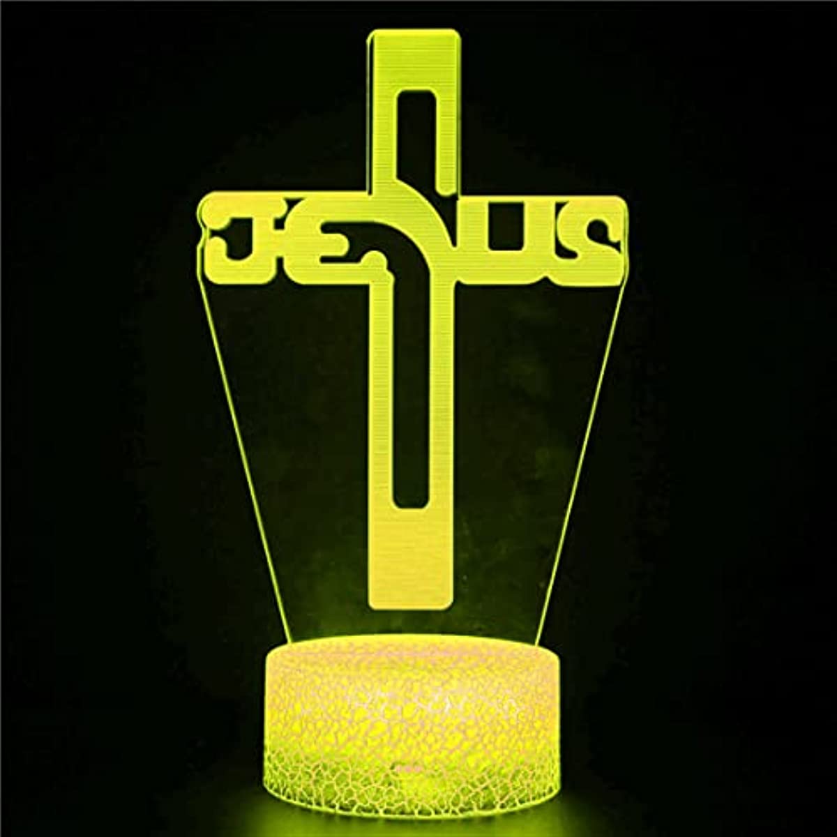 Jesus Cross 3D LED Night Lamp