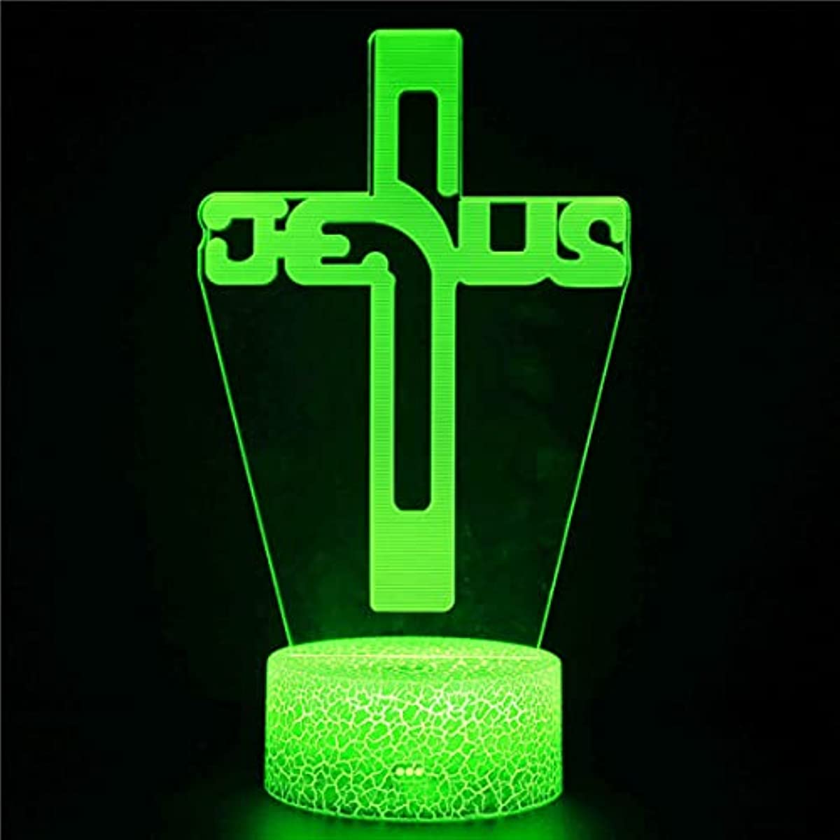 Jesus Cross 3D LED Night Lamp