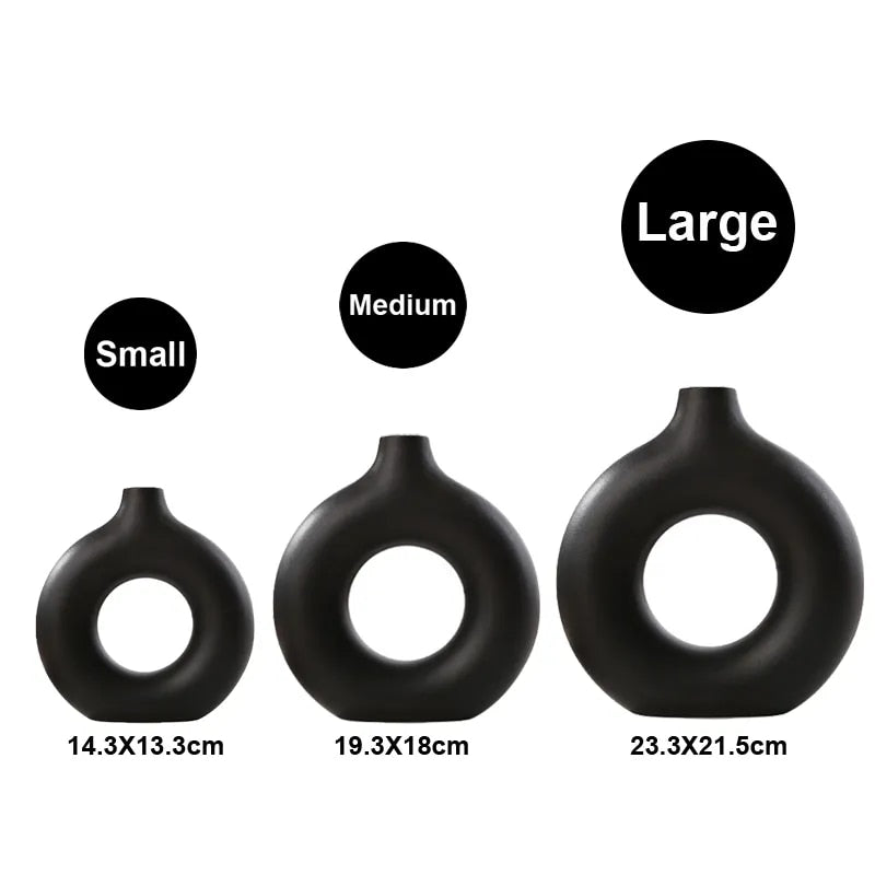 Nordic Circular Hollow Vase