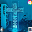 Psalms Cross LED Night Lamp