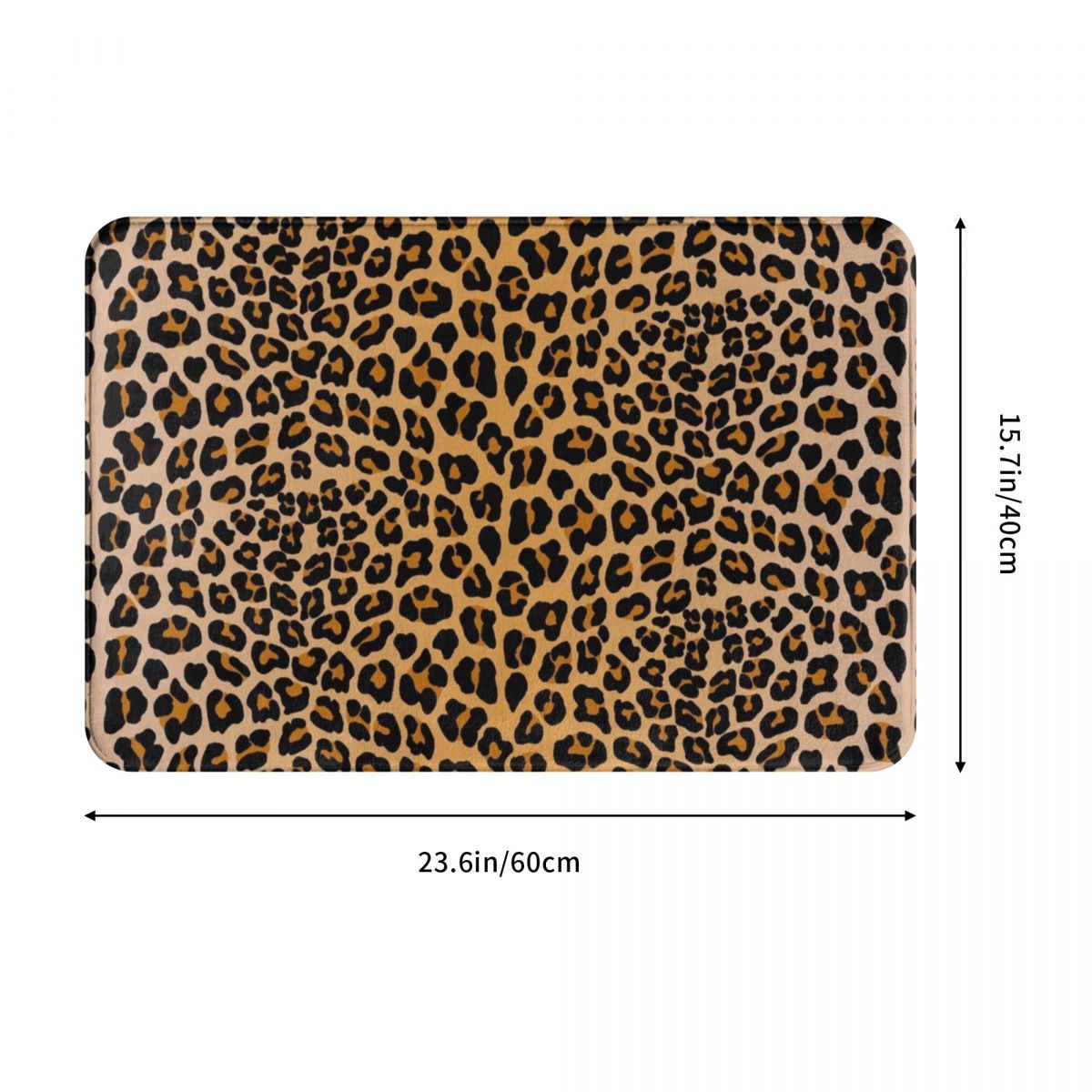 Leopard Print Floor and Door Mat