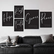 Christian Nordic Font Bible Verse Wall Art