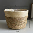 Woven Straw Flower and Plant Pot