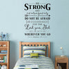 Be Strong and Courageous Joshua 1:9 Wall Decal