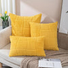 Plush Geometric Cushion Cover