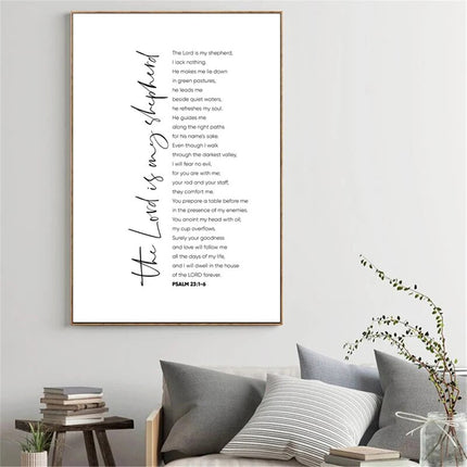 Psalm 23 Canvas Wall Art