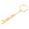 Jesus Text Metal Alloy Key Chain