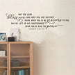 May The Lord Bless You Decal Wall Sticker