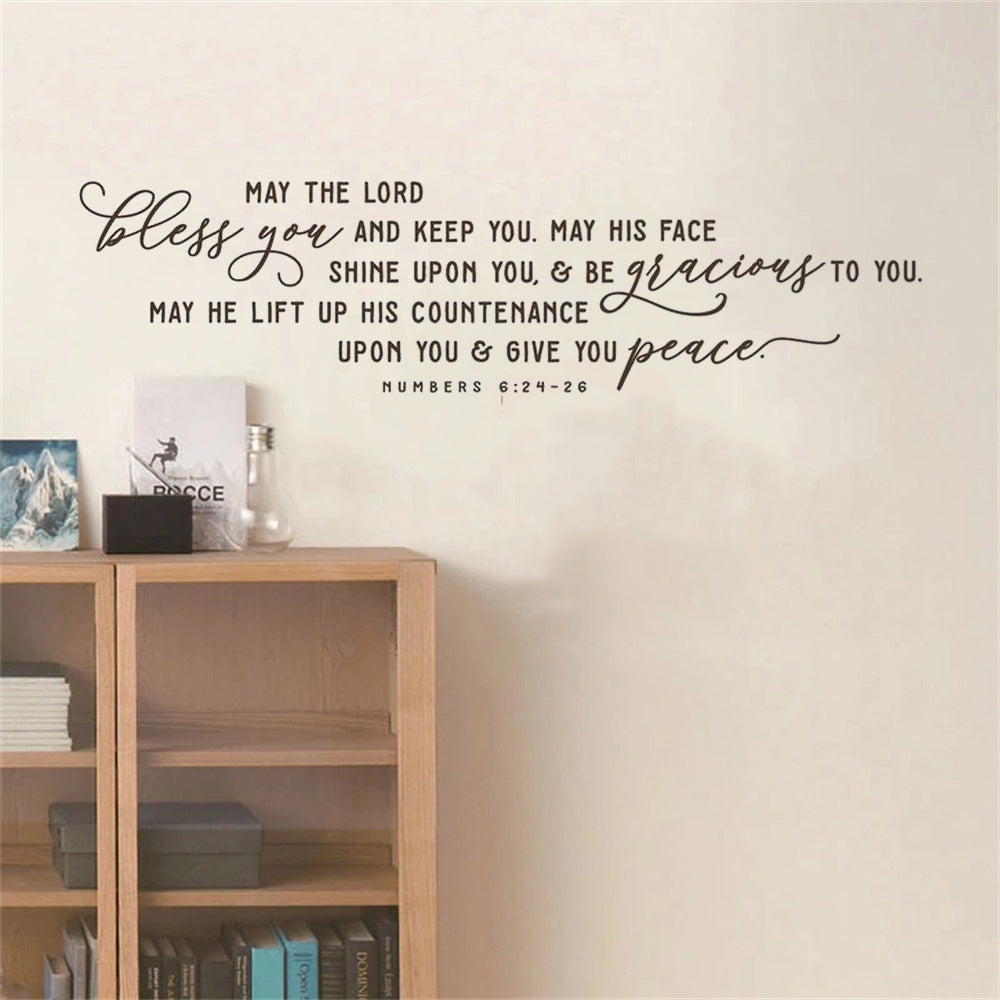 May The Lord Bless You Decal Wall Sticker