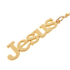 Jesus Text Metal Alloy Key Chain