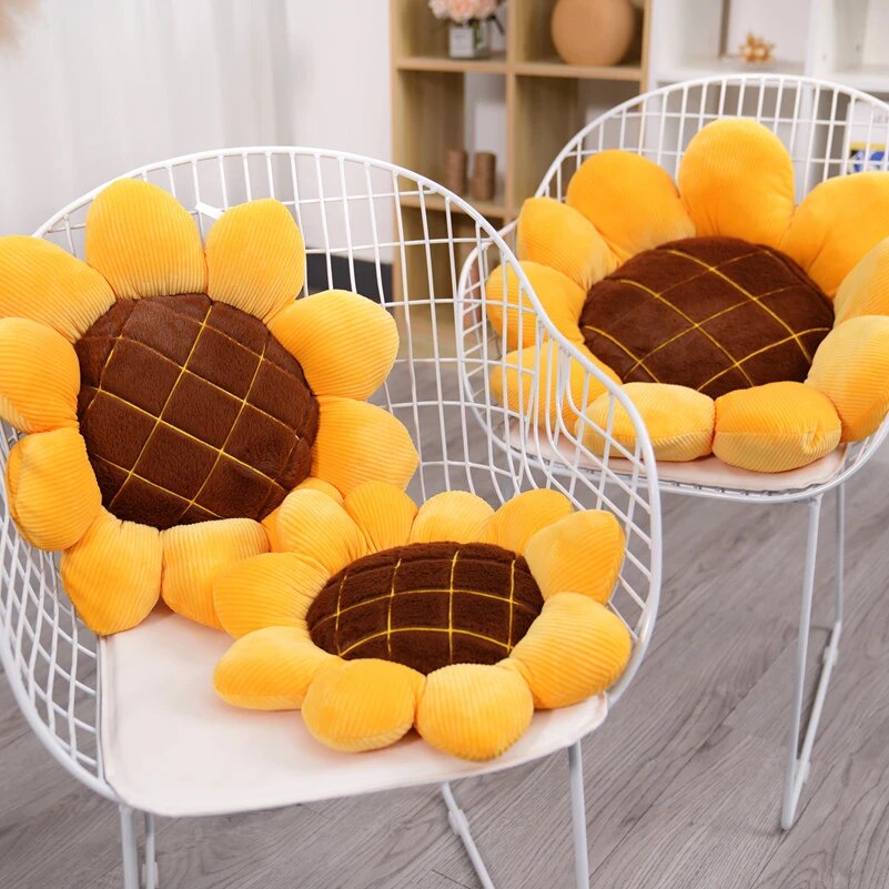 Sunflower Shaped Cushion