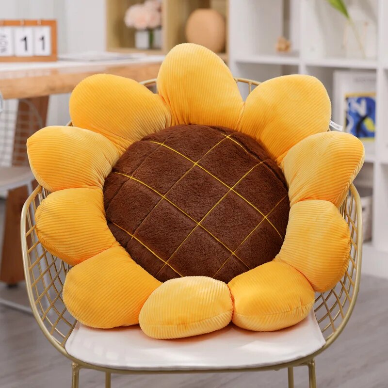 Sunflower Shaped Cushion