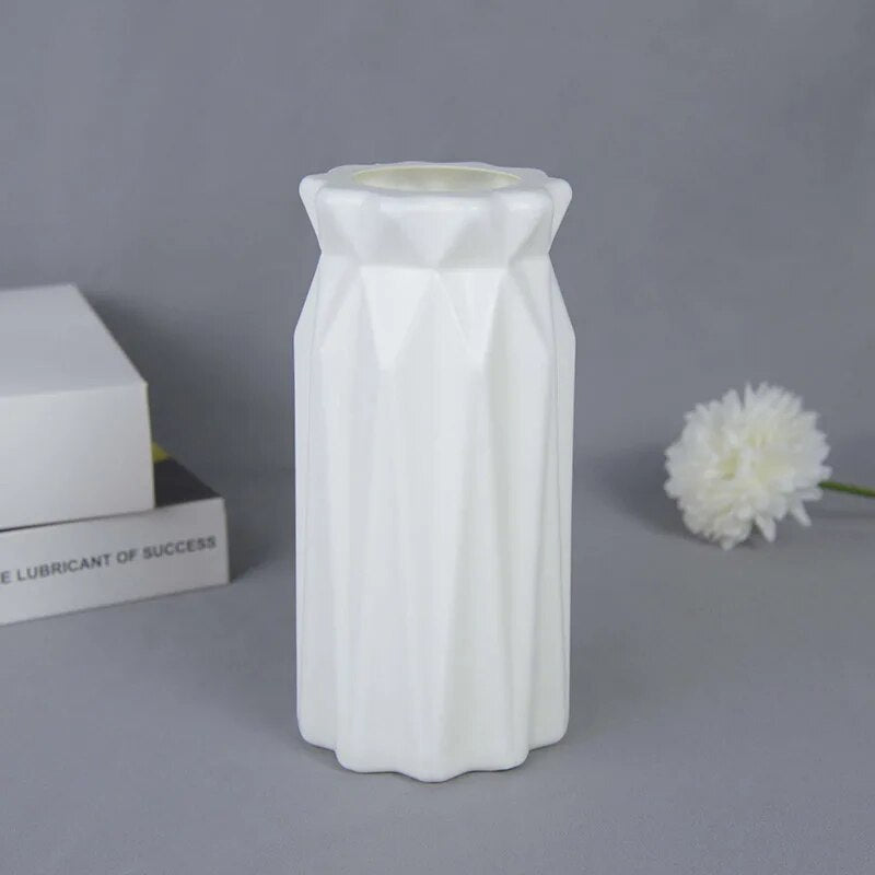 Modern Ribbed Vase