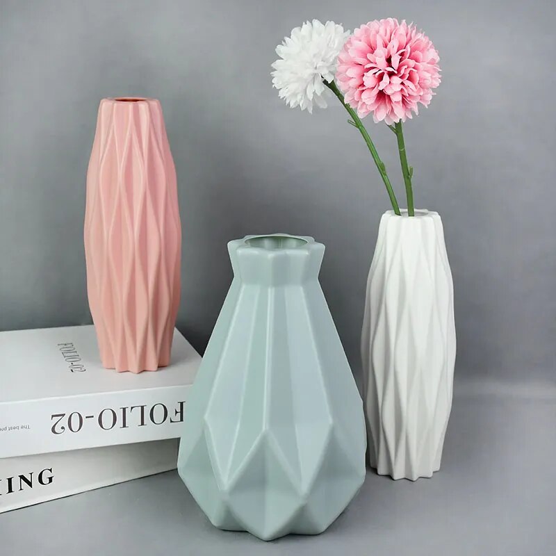 Modern Ribbed Vase