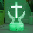 Worship Hands Cross LED Night Lamp