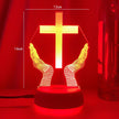 Worship Hands Cross LED Night Lamp