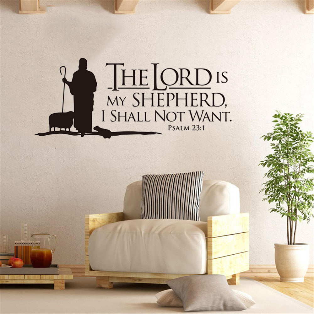 Psalm 23 The Lord is My Shepherd Decal Wall Sticker