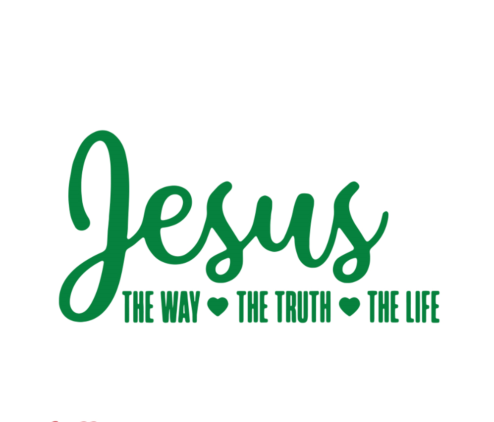 Jesus The Way Truth Life Decal Sticker