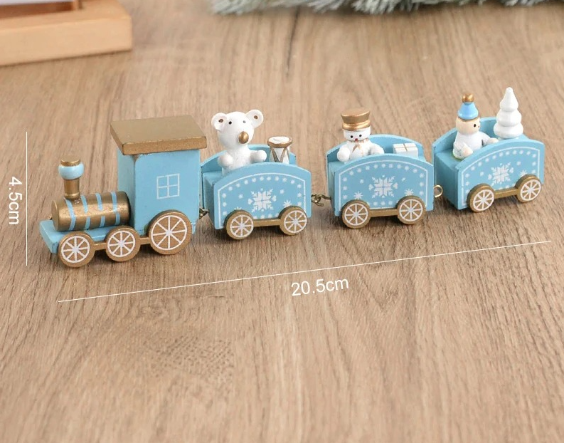 Holiday Express Christmas Wooden Train Decoration