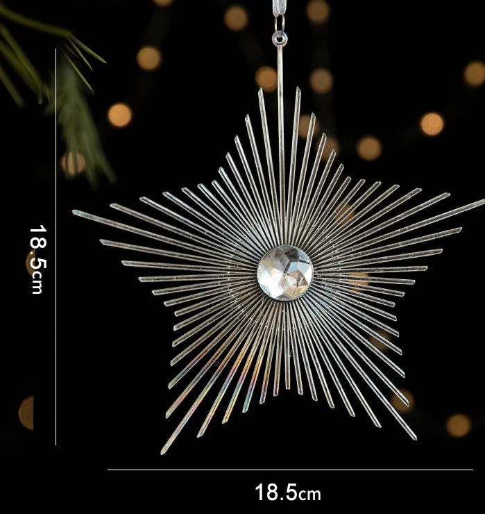 Ice Crystal Christmas Tree Ornaments