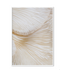 Beige Flower Reed Printed Wall Art