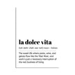 La Dolce Vita Italian Travel Printed Wall Art