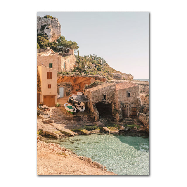 Italian Town Lifestyle Print Wall Art