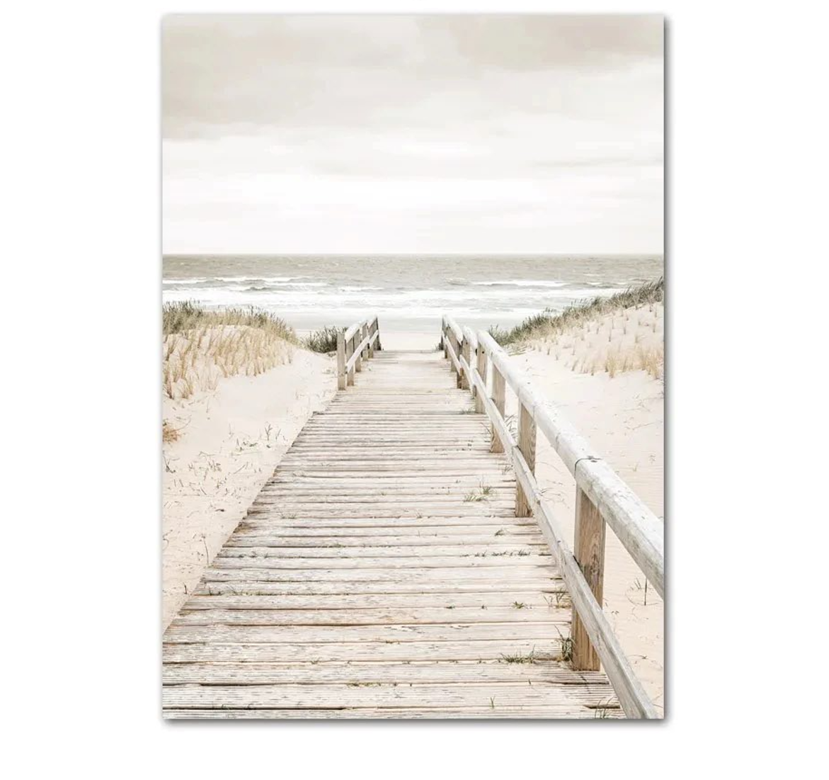 Beige Coastal Lifestyle Print Wall Art