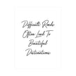 Inspirational Cursive Quotes Printed Wall Art