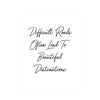 Inspirational Cursive Quotes Printed Wall Art