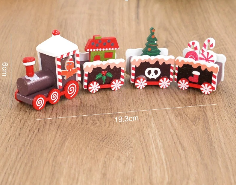 Holiday Express Christmas Wooden Train Decoration