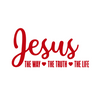 Jesus The Way Truth Life Decal Sticker