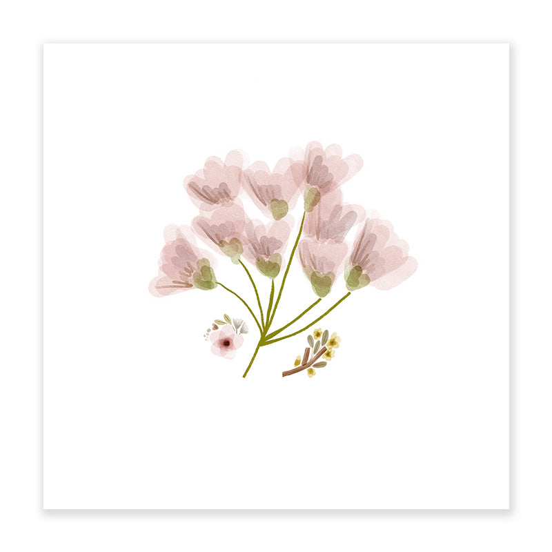 Light Apricot Nursery Printed Wall Art