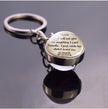 Christian Quote Alloy Ball Key Chain