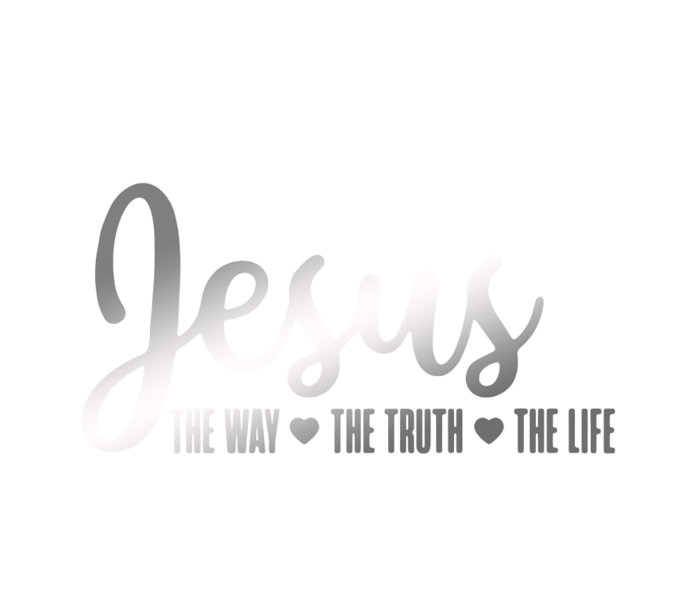 Jesus The Way Truth Life Decal Sticker