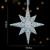 Ice Crystal Christmas Tree Ornaments