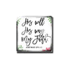 Bible Verse Floral Glass Dome Fridge Magnets