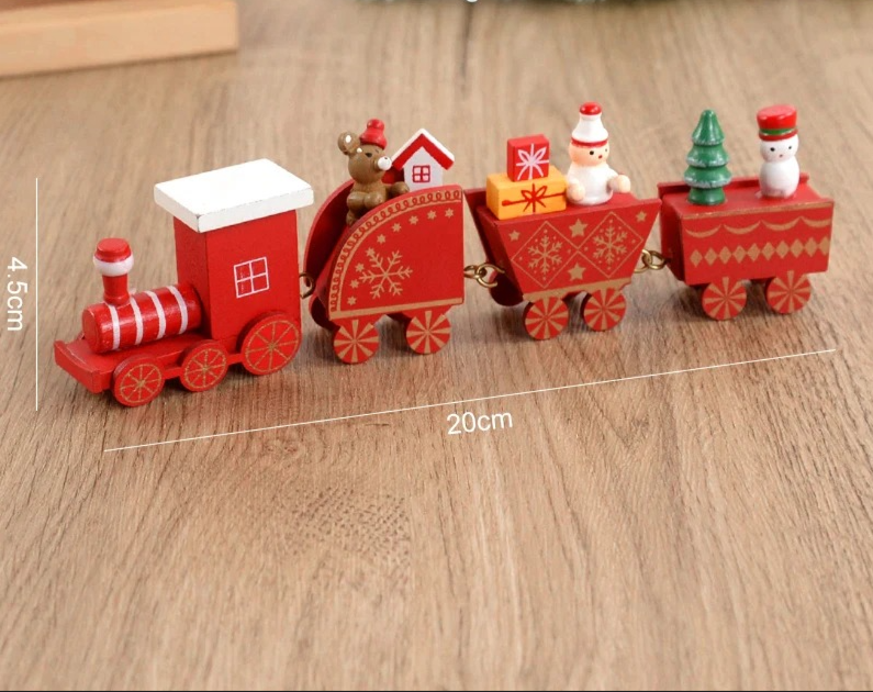 Holiday Express Christmas Wooden Train Decoration