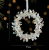 Ice Crystal Christmas Tree Ornaments