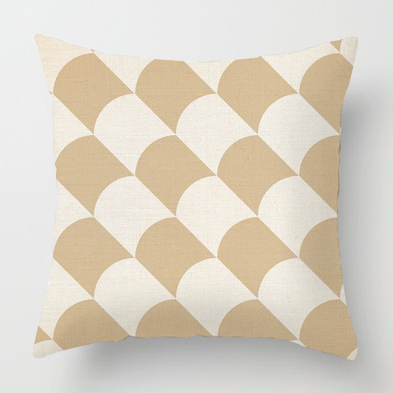 Geometric Linen Patterned Cushion Covers