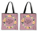 Christian Uplifting Quote Tote Shoulder Bag