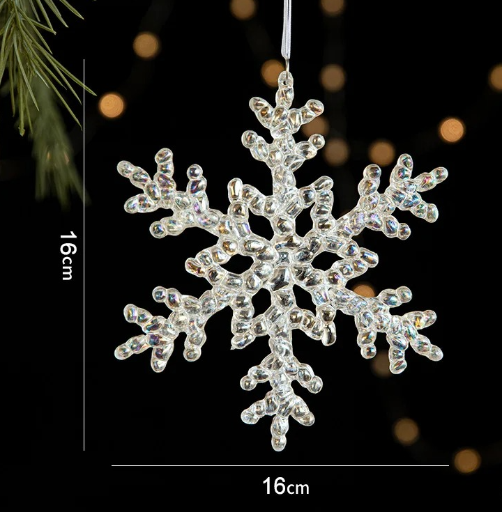 Ice Crystal Christmas Tree Ornaments