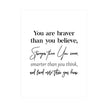 Inspirational Cursive Quotes Printed Wall Art