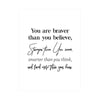 Inspirational Cursive Quotes Printed Wall Art