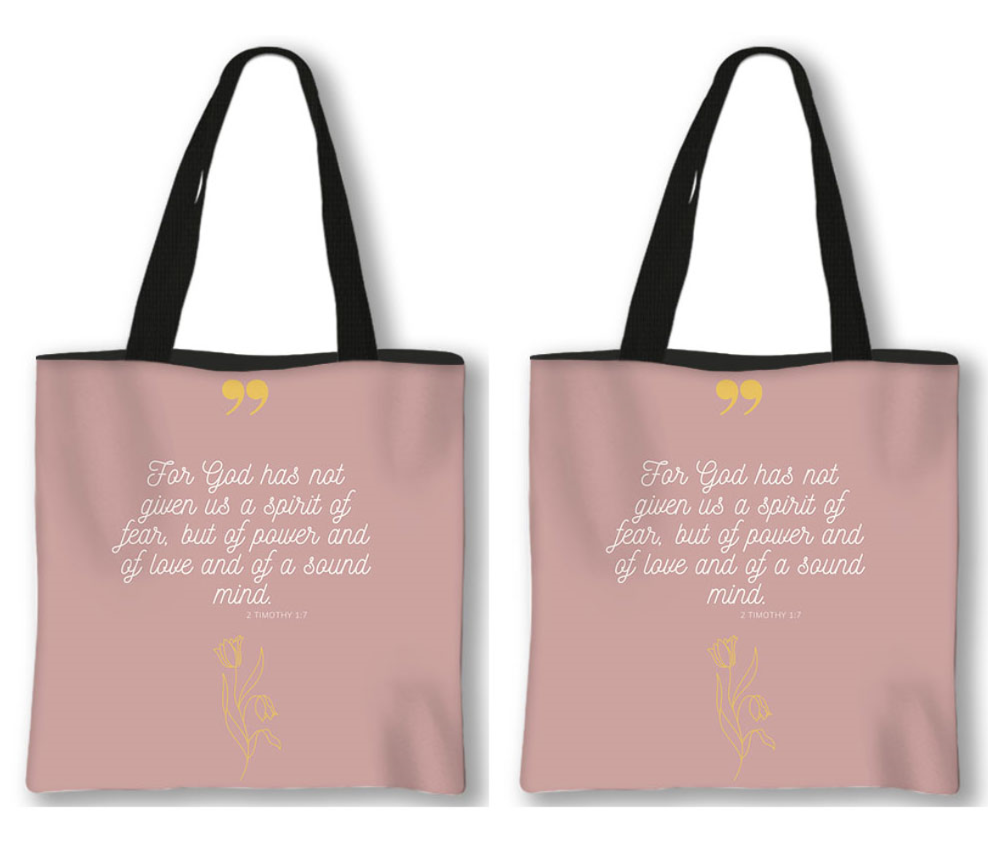 Uplifting Bible Quote Tote Bag