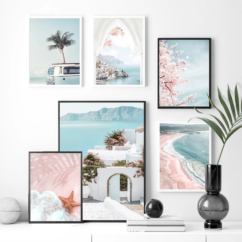 Aegean Beach Scenic Printed Wall Art