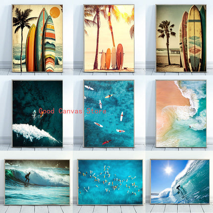 Surfing Paradise Printed Wall Art